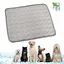 Tapis Rafraîchissant Chat Gris M 62x50cm Coussin Été Auto-Refroidissant Pour Petit Chien Chat – Tissu Oxford Étanche et Pliable