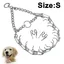 Collier à griffes pour chiens collier à pincement pour chiens collier de dressage réglable pour chiens avec boucle à dégagemen
