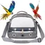 Sac à Dos de Voyage - E-SENIOR - 33x24x26cm - Gris - Pour Petits Animaux - Transport Oiseaux gris YYV