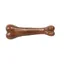 Jouet à mâcher pour chien - Phoesky - Os molaire - Vrai bœuf - Saveur bacon - Indestructible - Marron - 18.5 cm