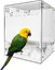Baignoire à oiseaux puissante, cage à oiseaux suspendue, bol de bain à oiseaux Transparent, maison de bain à oiseaux