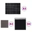 vidaXL Ensemble de Serviettes 12 pcs, Torchons Absorbants de Séchage, Chiffons de Nettoyage, Essuie-mains de Cuisine Salle 136294