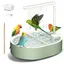 Bain pour Oiseaux Baignoire pour Perroquets Douche Automatique pour Perroquets avec Pompe Convient à De nombreux Types dOiseaux