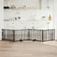 vidaXL Barrière pour chiens bois massif