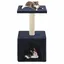 (Bleu)Arbre à chat - SIGNOL - avec griffoir en sisal 55 cm Bleu foncé 253210