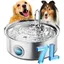 7L Fontaine pour Chiens Fontaine Chien en Acier Inoxydable avec fenêtre de visualisation Fontaine Eau avec lumière L FONTAINE A EAU