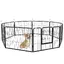 Plaque épaissieEnclos pour chiots 8 panneaux Enclos libre Parc avec porte 60 x 80 cm pour garder les chiens en sécurité à lintéri