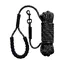 10 m Laisse pour chien - Laisse de Dressage pour Chien - Poignée Souple - Fil réfléchissant - Noire - Convient à tous les chiens