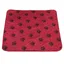 Alèses lavables rouges - 80 x 90 cm - Alèses pour chiots lavables en machine et réutilisables - Alèses imperméables pour dressage