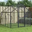 Volière en aluminium - vidaXL - 179x2x185 m - Anthracite - Grille métallique - Porte verrouillable
