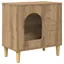 Niche pour chats moderne - vidaXL - Chêne artisanal - 51x30x52 cm - Bois dingénierie - Style moderne