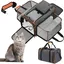 Sac transport chat/chien extensible – filet respirant matelas amovible pour avion/train/voiture orange .