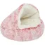 Chickwin Panier pour Chien Sac Couchage Chat Nid Chaud Lit Lavable Sommeil Chat Chaton Animal Domestique Chaud Rose#50cm CORBEILLE