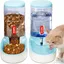 Abreuvoir et Alimentateur Automatique pour Chats et Chiens 38 L avec Distributeur dEau Bleu VHV