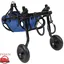FYDUN Fauteuil roulant pour chiens pour pattes arrières petites Fauteuil roulant pour chiens pour pattes animalerie kit Bleu S