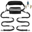Laisse Main Libre Chien Ceinture laisse extensible195-125cm à amortisseur Ceinture réglable parfaite pour la course à pied et marche