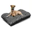 Coussin pour chien PRESTIGE 80x60 cm imperméable os argentés