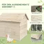 Pawut Duck house avec toit pliant incliné poulailler avec plancher surélevé et rampe de porte dentrée sapin Duck H