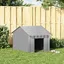 Meilleures Abris - Cage - Niche pour chien avec toit noir 83x130x85 cm acier galvanisé SSD4582810