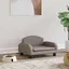 Lit pour chien - vidaXL - Taupe - 50x40x30 cm - Tissu - Cadre en bois de pin