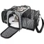 Sac de transport pour chat et chien pliable et extensible   - Gris - Convient aux animaux jusqu'à 12kg