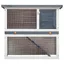 Bon plan Clapier Lapins Petit enclos - JILI HOT - Clapier dextérieur - 1 porte Gris Bois - Pour Jardin Thome1342560