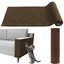 Tapis griffoir autocollant pour chat 40 x 200 cm en feutre — auto-adhésif découpable intérieur (marron)