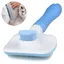 Brosse nettoyante pour chiens et chats, élimine les poils d’animaux avec un simple bouton