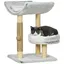 PawHut - Abre à chat - Panneau de particules - 40x40x66.5cm - Gris