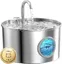 Fontaine A Eau Chat Inox: 2,2L Fontaine À Eau Pour Chat-Distributeur Eau Chat Automatique-Silencieux Fontaine Eau Chat