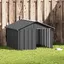 Anthracite Niche pour chien Anthracite 1165x103x815 cm Acier galvanisé - Niches pour chiens H1080