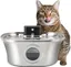 Fontaine Eau Chat3.2L Fontaine A Eau Chat Sans FilDistributeur DEau En Acier Inoxydable Pour Animaux De Compagnie
