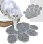 Tapis Litière Pour Chats 2 Pièces Haute Qualité Bac À Litière Pour Chats Grande Matériel de PvcImperméable et DurableGris