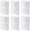 Jeu de 6 filtres de Remplacement pour Fontaine à Eau pour Animaux de Compagnie 1,8L 2L Filtres à Eau pour Chat Blanc