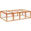 Enclos Pour Lapin Grande Surface Extérieur - TCQPZ - avec Grillage et Couvercles Ouvrants en Bois Naturel 181 × 100 × 48 cm