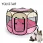 Style Parc Chien Parc à Chiot Enclos pour Chiens Chats Lapins Pliable Utiliser à lintérieur et à lextérieur Étiquette