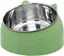 Gamelle en acier inoxydable pour chat - Gamelle à eau pour chat - Multifonction - Pour nourriture et eau - Vert, 200ML