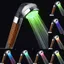 Romantique Ions Négatifs Anion Led Light Pomme De Douche Automatique 7 Couleurs Changent