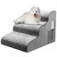 Escalier pour chien et chat à 3 marches antidérapant pour lit et canapé portable avec housse imperméable lavable