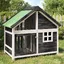 Gris Chenil dextérieur grande cage pour chien gris 96x605x87 cm bois de pin solide A221