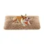 Panier Pour Chien, Canapé, Lit Pour Animaux, 110 X 73 Cm, Rembourrage Moelleux, Lavable, Coussin Pour Chien, Marron Camel