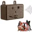 Répulsif décorce à ultrasons pour chiens portée de 50 pieds bouchon décorce extérieur et intérieur marron