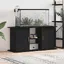 Support daquarium - vidaXL - Chêne noir - 121x41x58 cm - Bois dingénierie - Espace de rangement - Design élégant