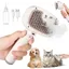 Brosse Chat Vapeur 4 in 1 Brosse Vapeur Chat Chien Avec Réservoir Deau Rechargeable Pour à Poils Courts Et Longs Pour Chien