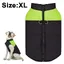 pièces manteau pour chien, veste chaude pour chien, manteau d'hiver rembourré en polaire pour chien, manteaux réfléchissants pou