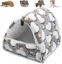 Couchage Rongeur Peluche Petite Maison Hamster Hamac Jouet Lit Cabane pour Cochon d'Inde Lapin Chinchilla Furet, Marron