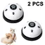 2 cloches métal antidérapantes pour dressage chien/chat + anneau propreté Label
