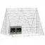 PROMOTION Poulailler enclos à poules Cage pour lapins Argent 215x100x85 cm Acier galvanisé 438756