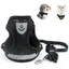 Harnais Chat Adulte, Collier et Laisses pour Chats, Anti-Perte avec Pendentif et Grelots, Taille M