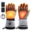Todeco Gants Chauffants Hommes Femmes, avec Batterie Rechargeable 7.4V 3000mAh, 3 Niveaux Chauffage,pour Ski, Moto, Randonnée